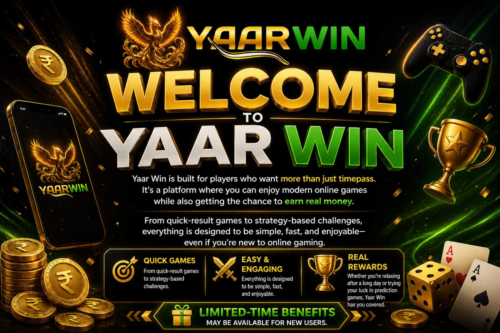 Yaarwin Register Bonus Banner